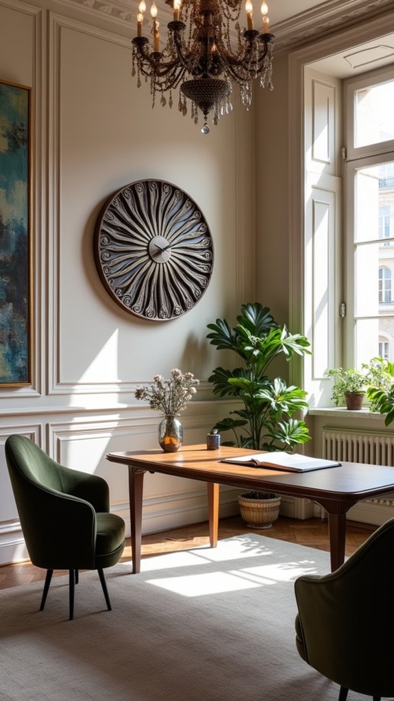 artistic clocks enhance workspace