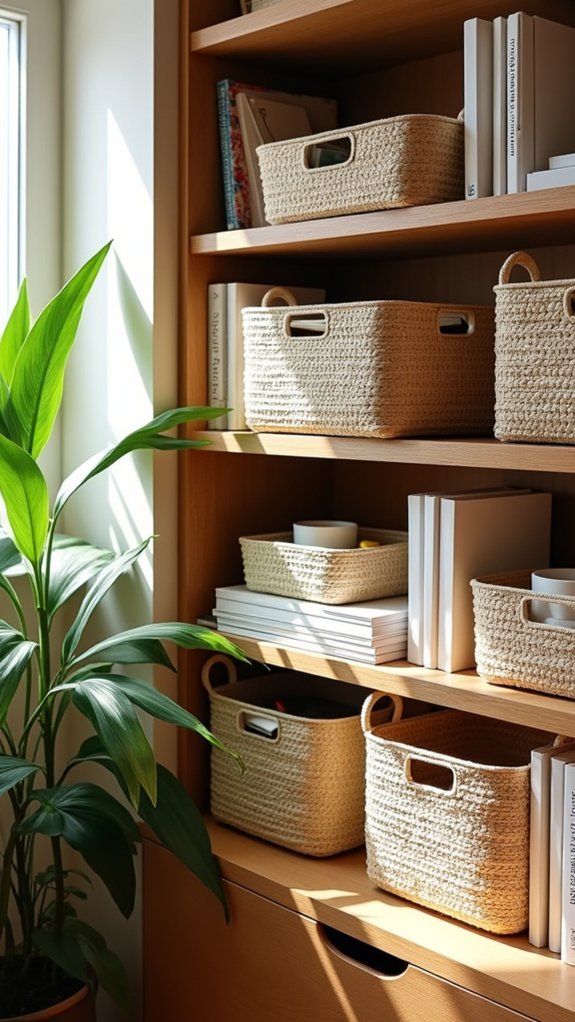 baskets enhance organization beautifully