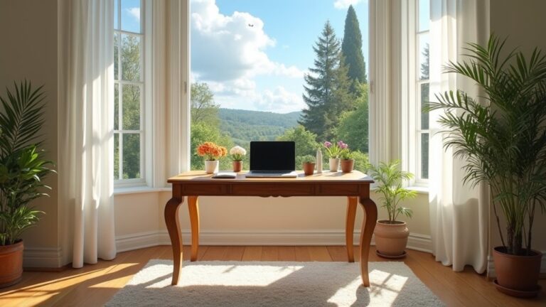 beautiful bay window desks