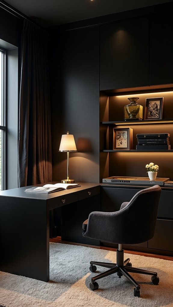 bold black wall elegance