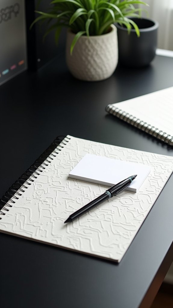 bold contrast enhances workspace
