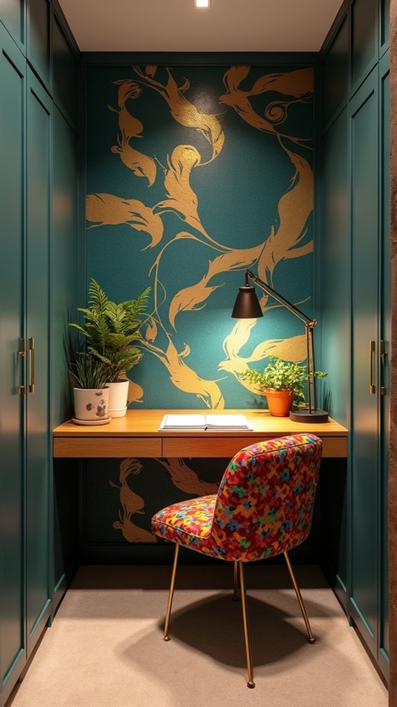 bold wallpaper adds personality