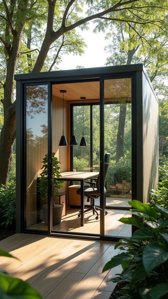 bright airy inspiring workspace
