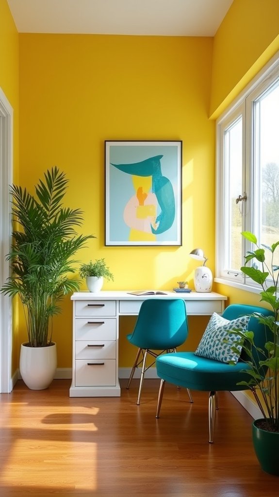 bright cheerful wall colors