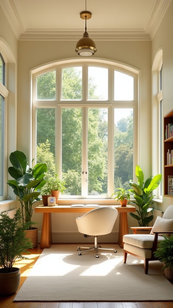 bright light colored walls