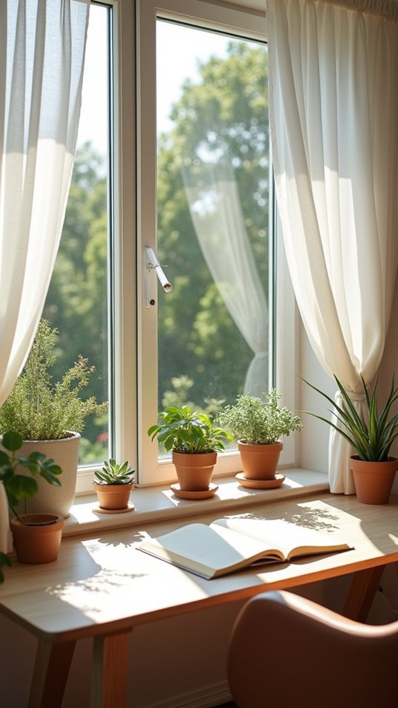bright scandinavian workspace design