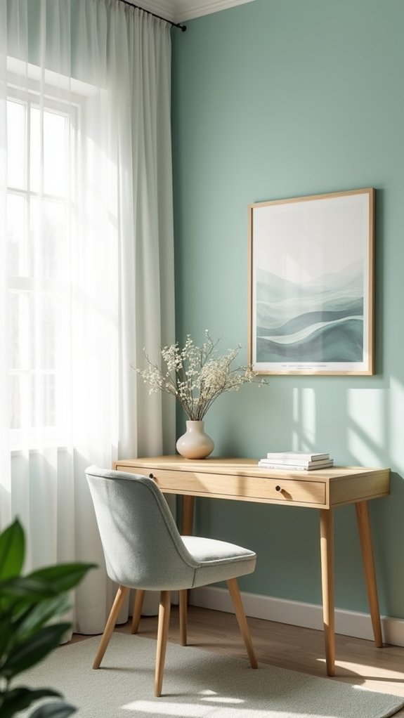 calming color palette choices