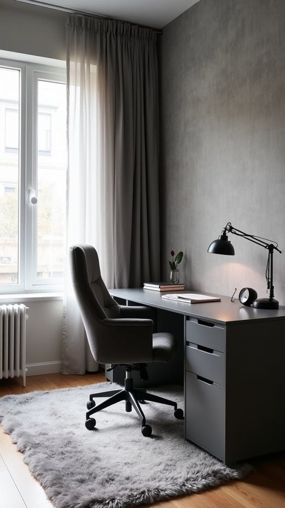 calming monochrome grey scheme
