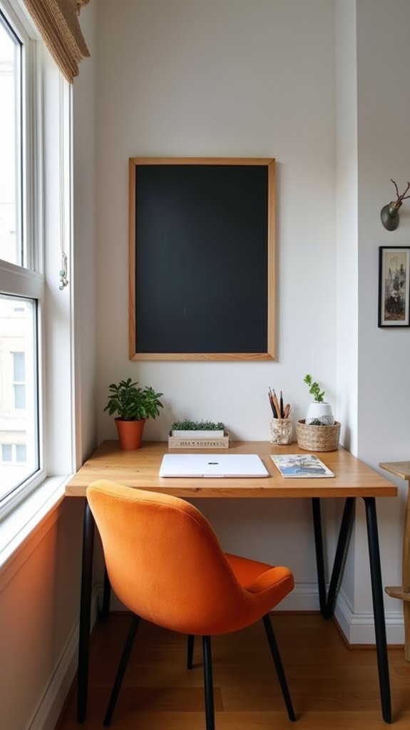 chalkboard enhances workspace organization
