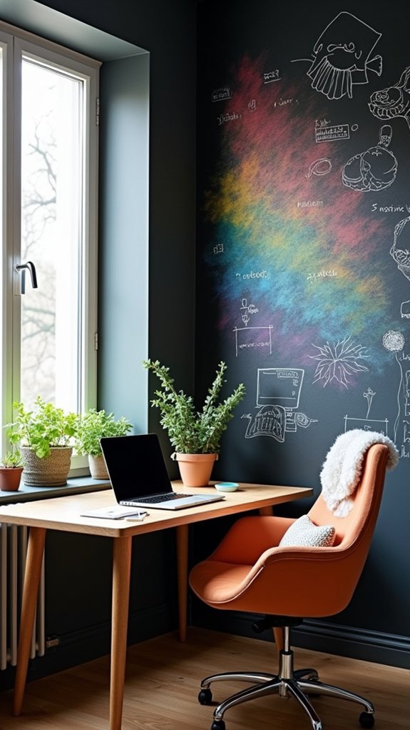 chalkboard wall for creativity