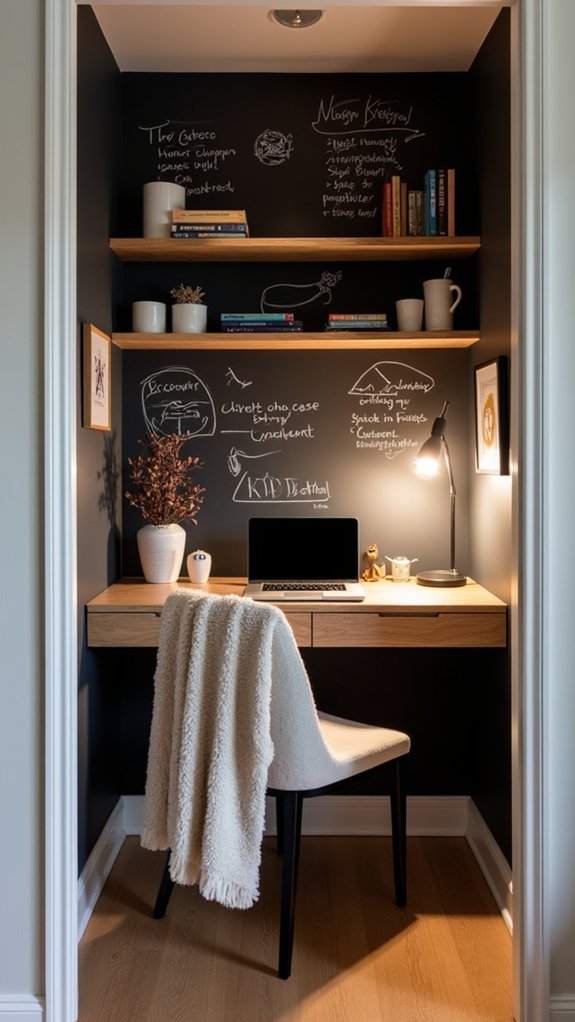 chalkboard wall for creativity