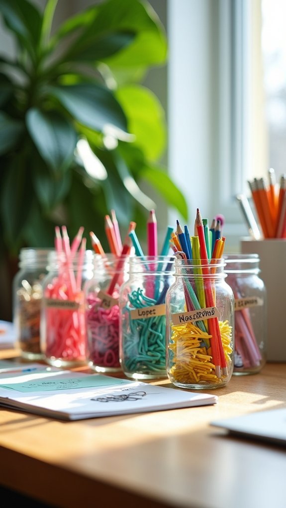 charming desk supply organization