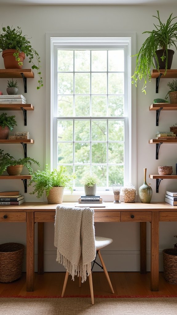 charming functional open shelving