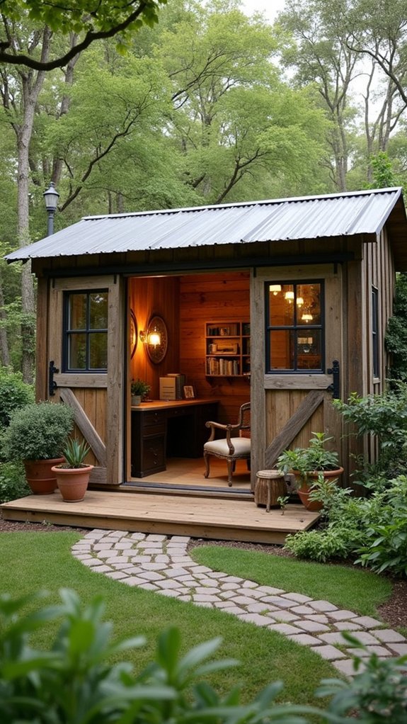 charming rustic workspace retreat