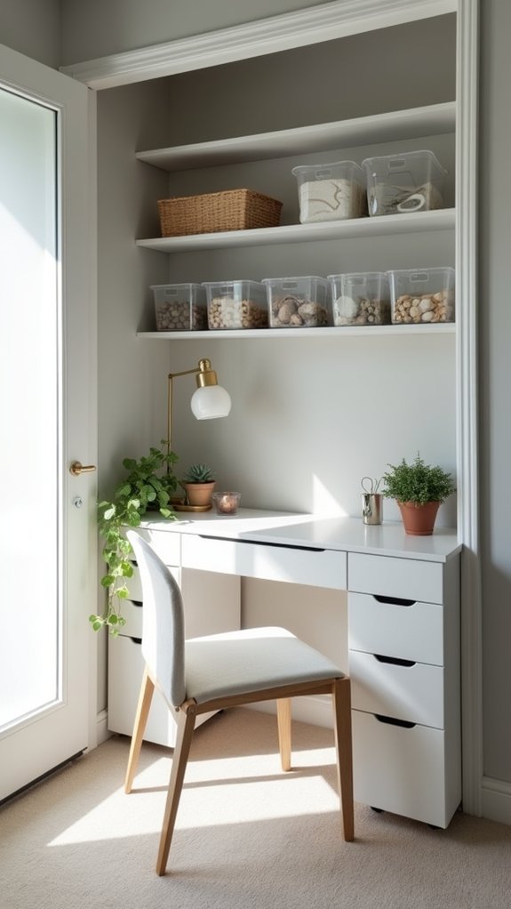clear and organized storage