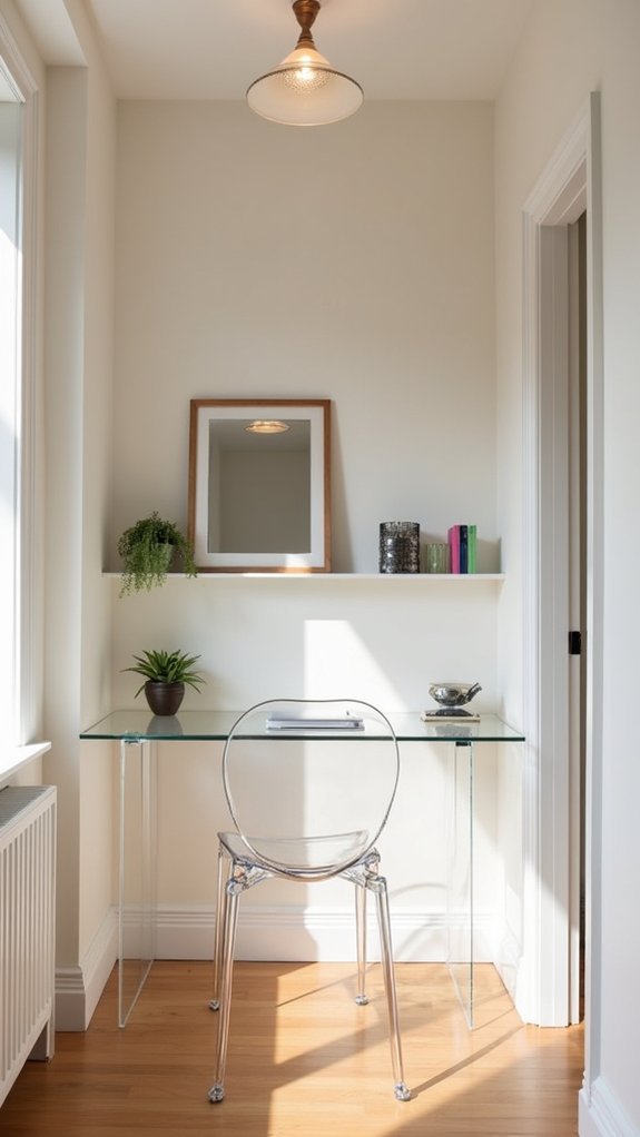 clear furniture enhances space