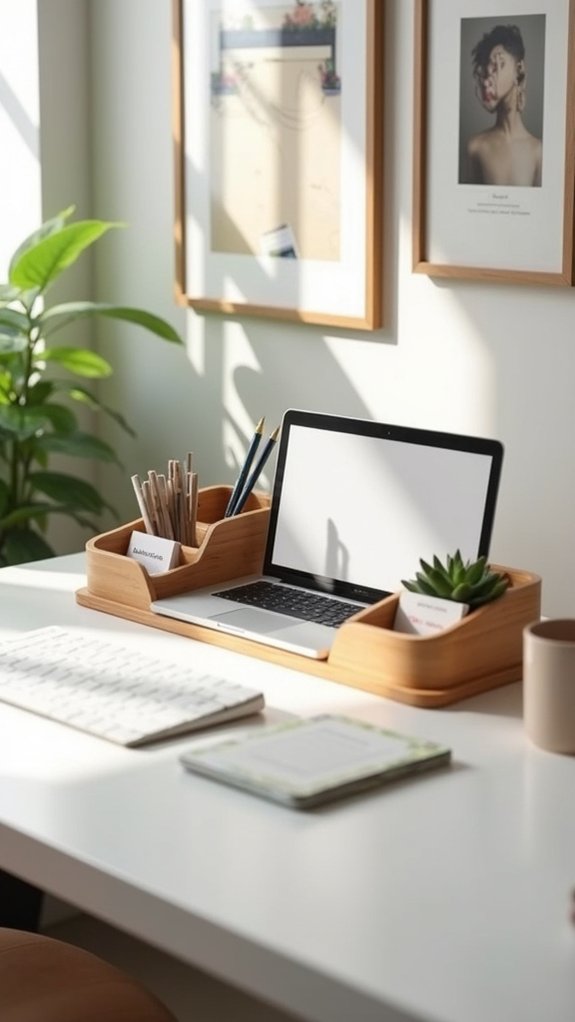 clutter free desktop organization solution