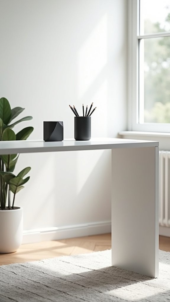 clutter free minimalistic desk accessories