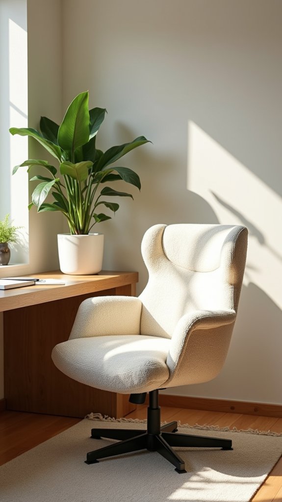 comfortable and stylish workspace