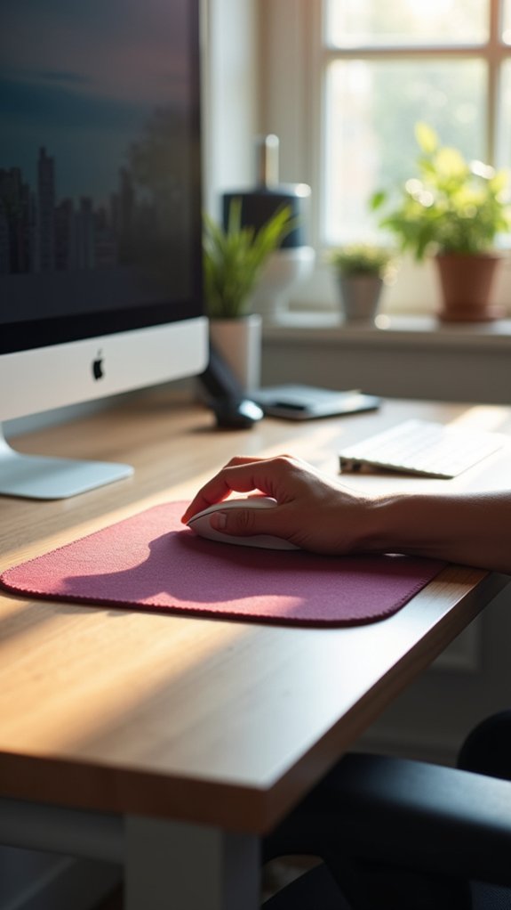 comfortable wrist support mouse pad