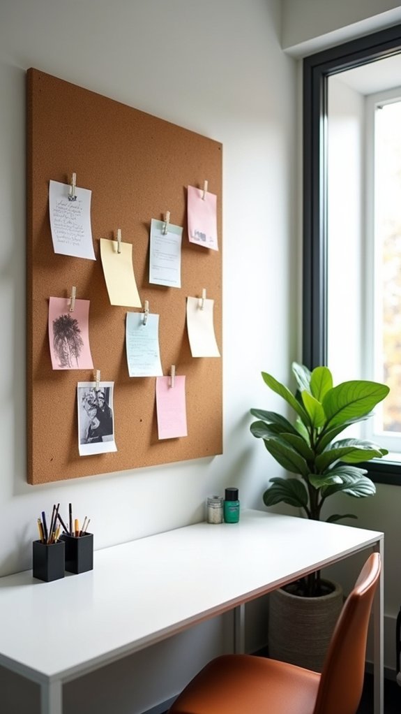 corkboard for important reminders