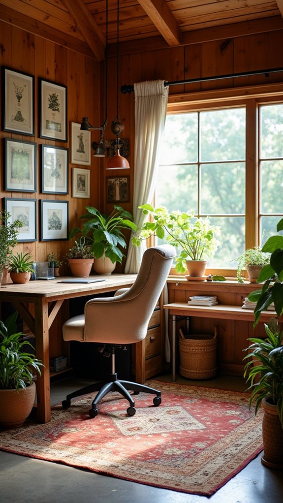 cozy and inspiring workspace