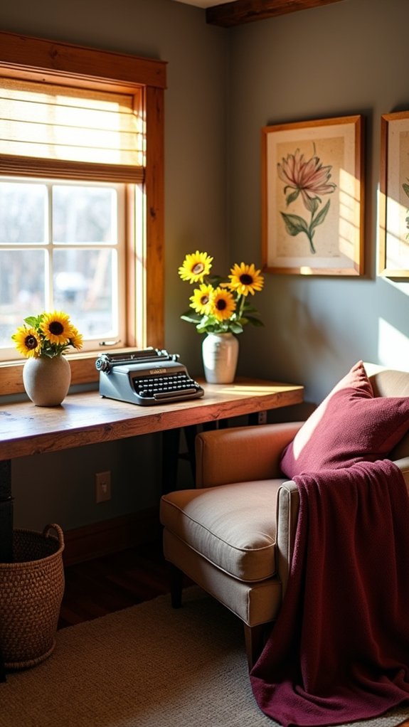 cozy and uplifting atmosphere