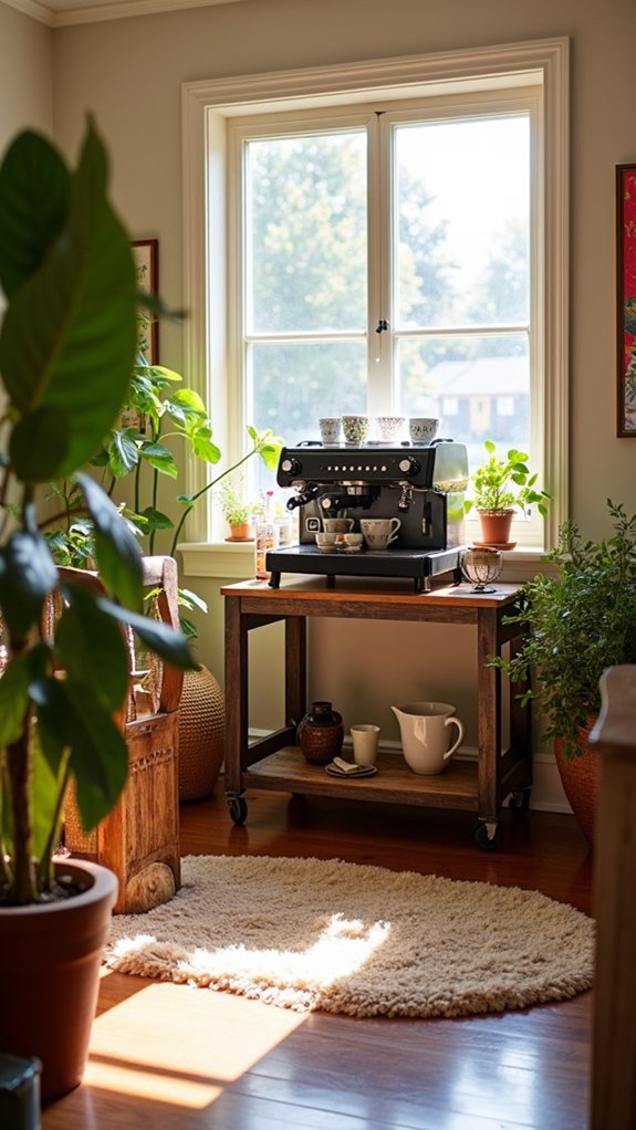 cozy coffee break station