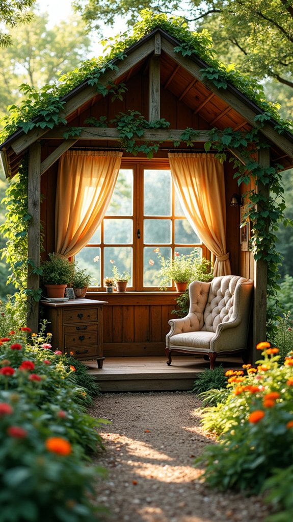 cozy cottage inspired workspace