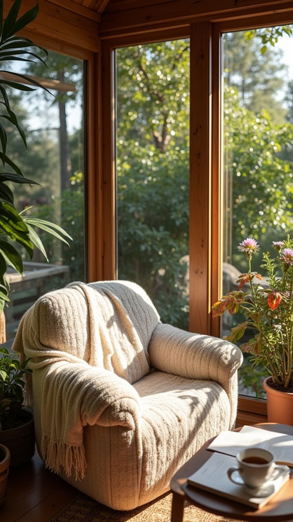 cozy creative reading nook