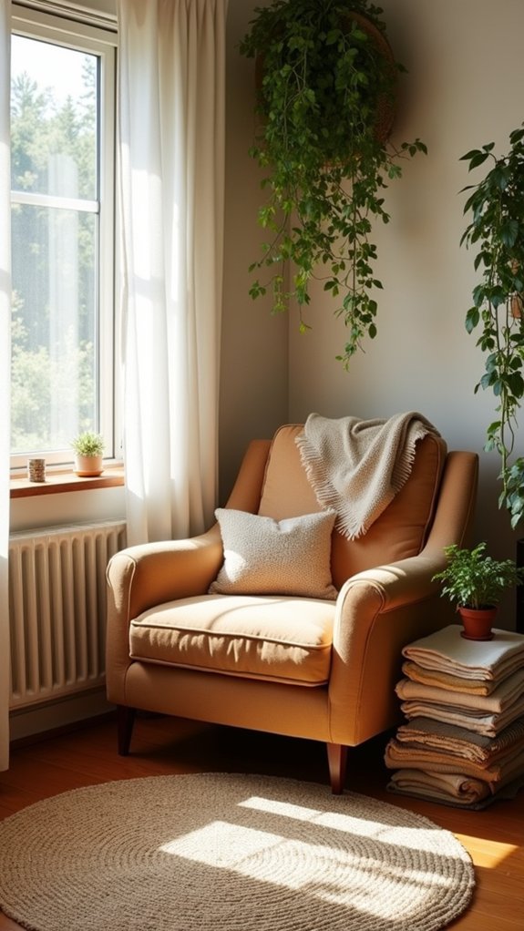 cozy nook for reading