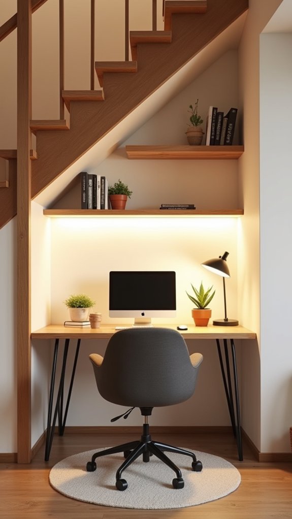 cozy productive workspace creation