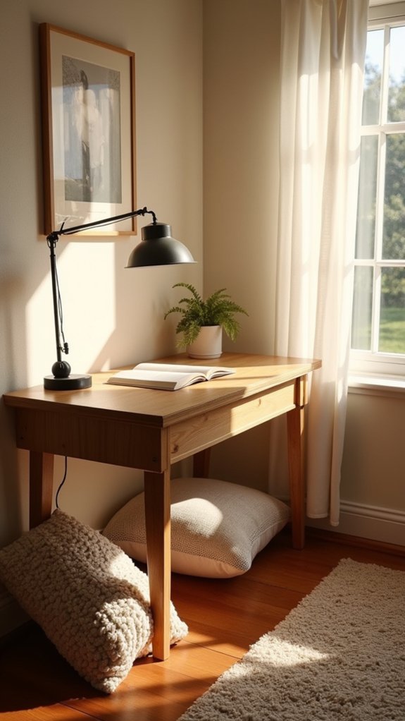 cozy reading retreat setup