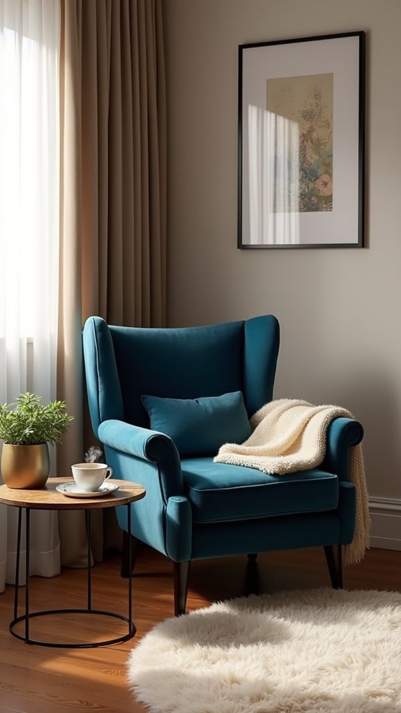 cozy relaxation corner setup