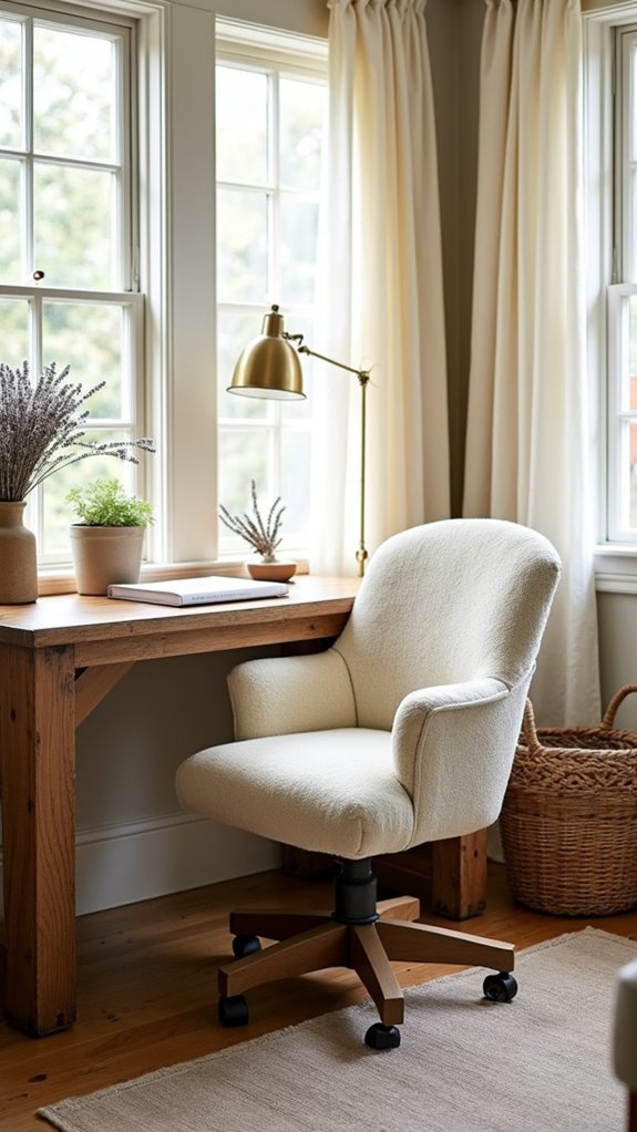 cozy rustic farmhouse chair