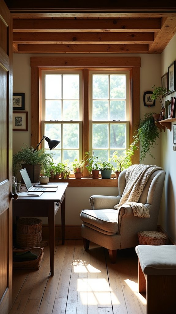 cozy rustic farmhouse office