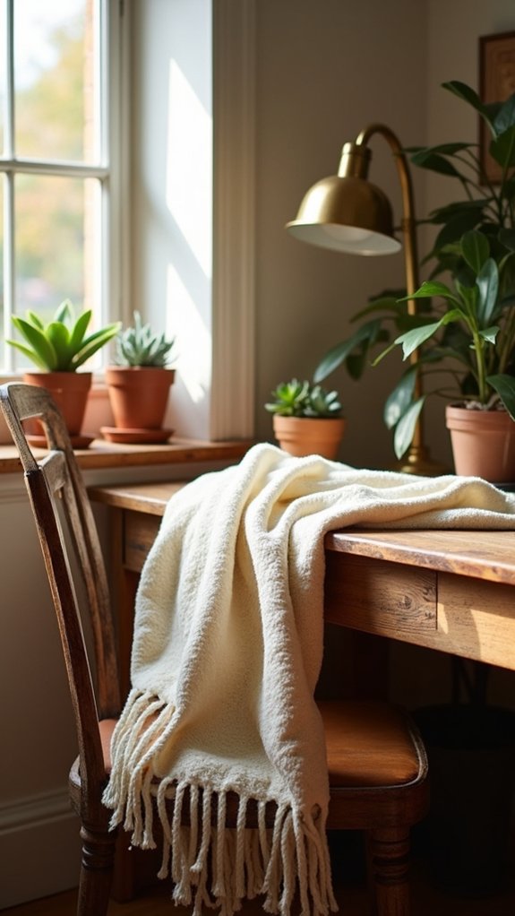cozy rustic workspace accessories