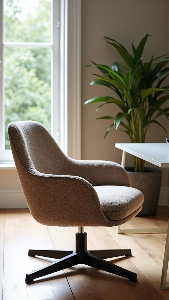 cozy swivel desk chair