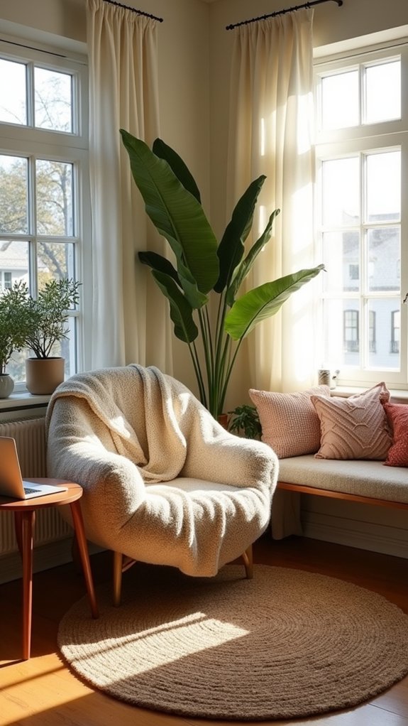 cozy textiles for comfort