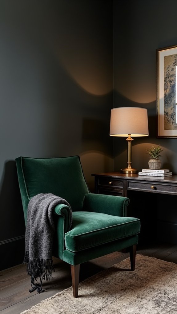 cozy textured office retreat