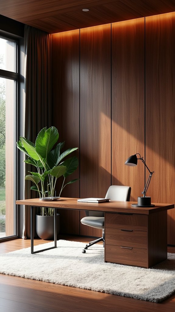 cozy wood paneling retreat