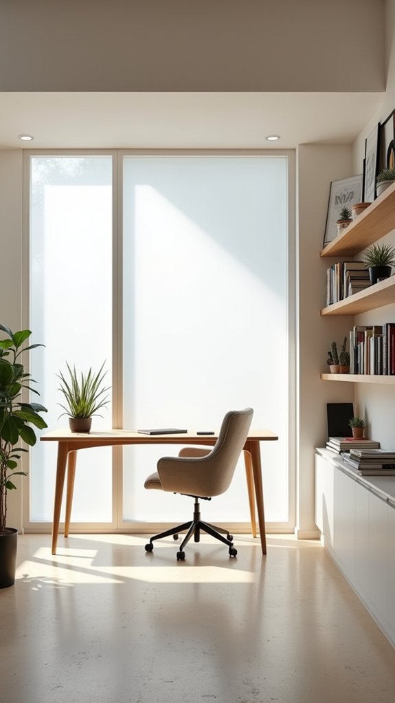 creative clutter free workspace