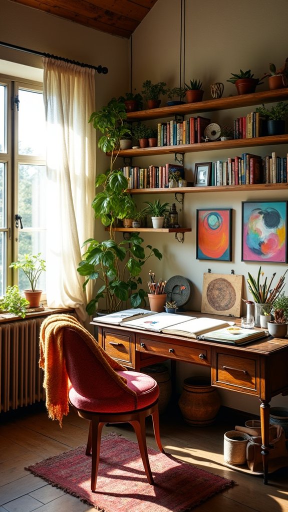 creative vibrant inspiring workspace