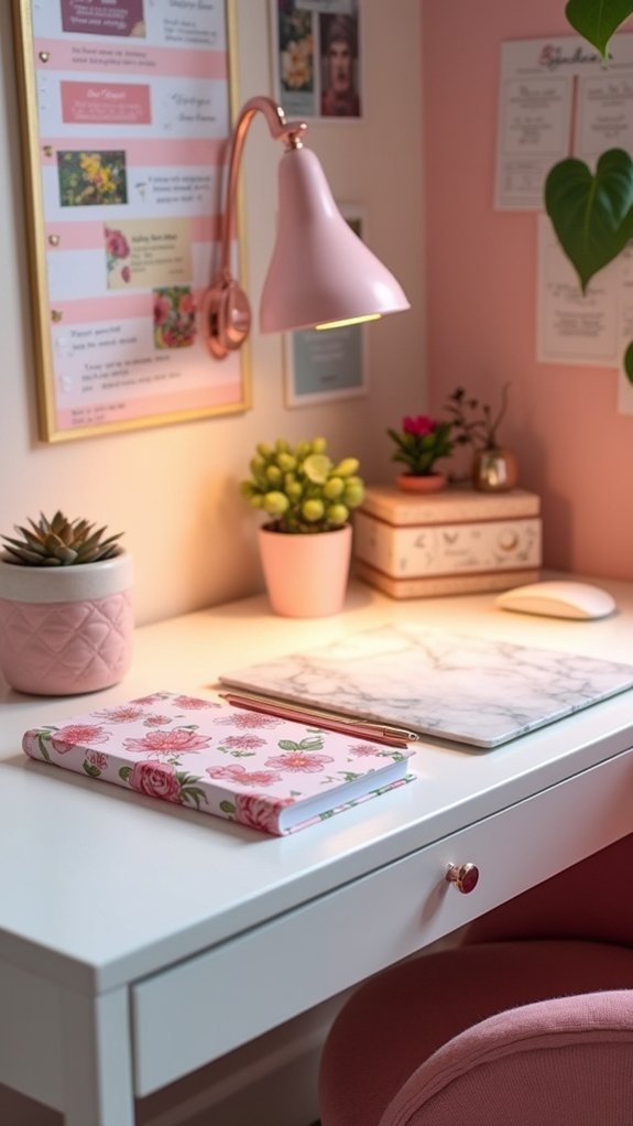 creative workspace with personality