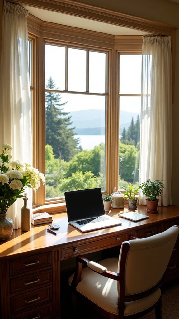 custom bay window desk