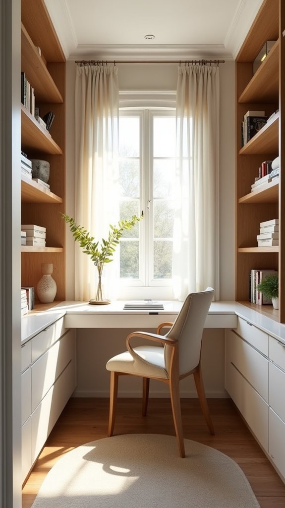 customized closet office nook