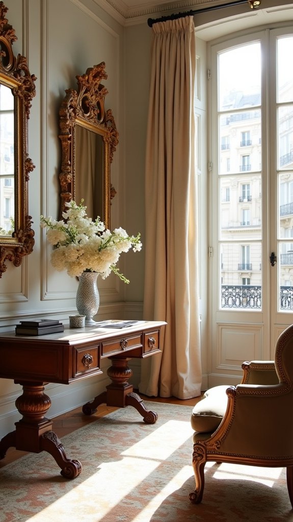 decorative mirrors enhance elegance