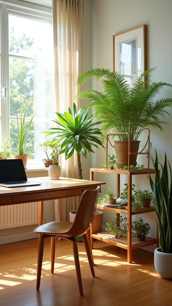 decorative plant boxes enhance aesthetics