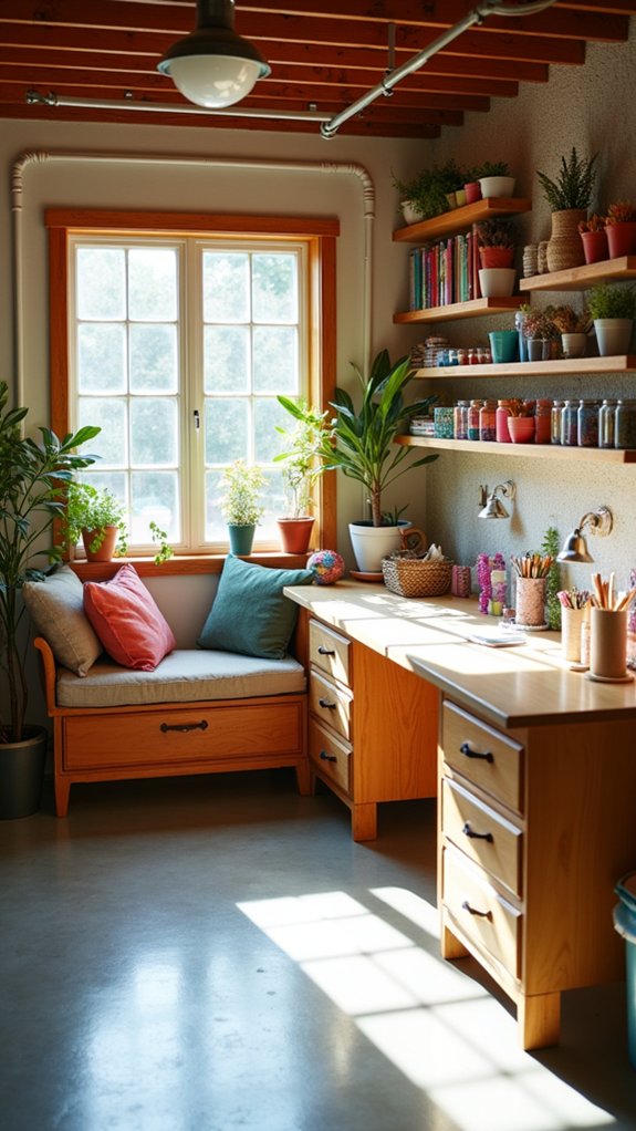 dedicated diy crafting space