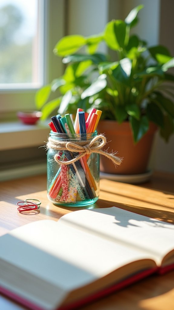 diy colorful paperclip holder